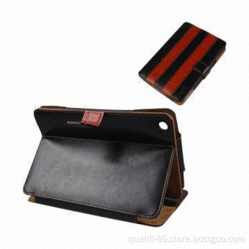 PU/Genuine Leather Cases for iPad 4, 3, iPad Mini with Standing Function